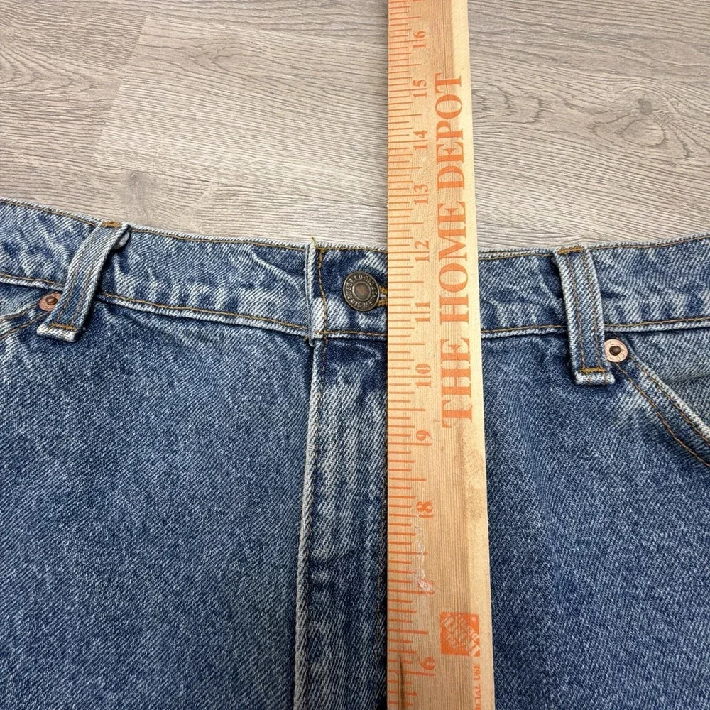 Vintage Levi's 550 Orange Tab Jeans Mens 35x32 USA Relaxed Tapered Medium Wash